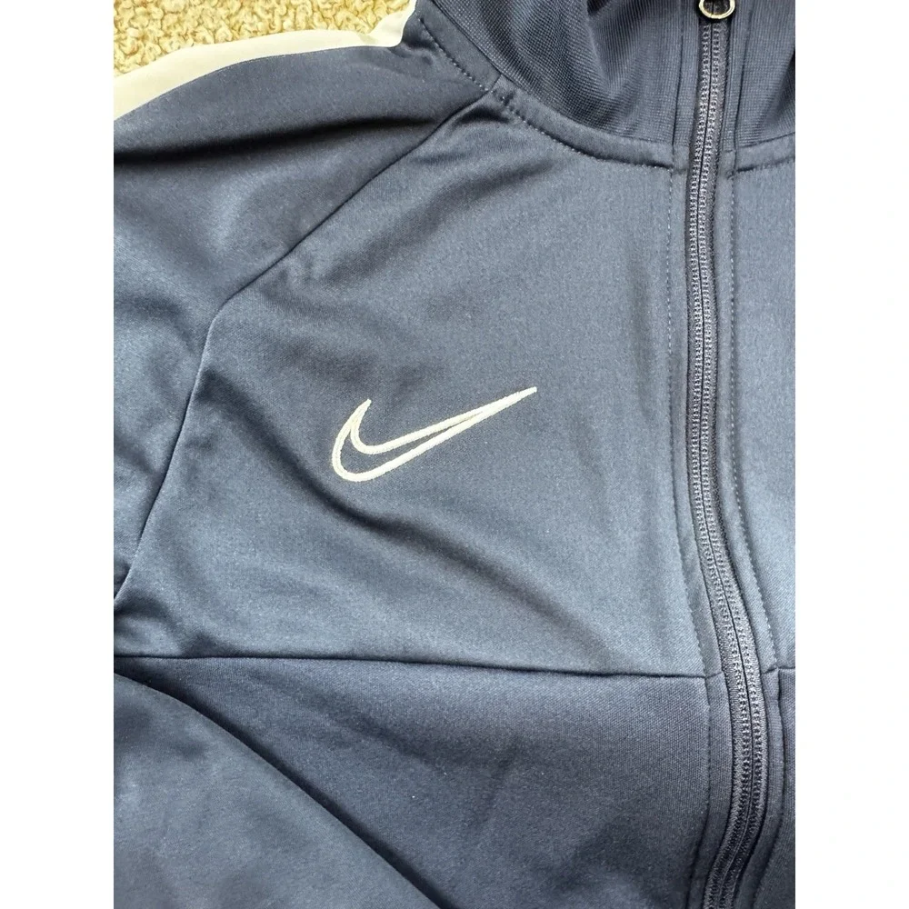 Nike Full Zip Soccer Dri Fit Men's Team Academy 19 Jacket Small Navy AJ9180-451